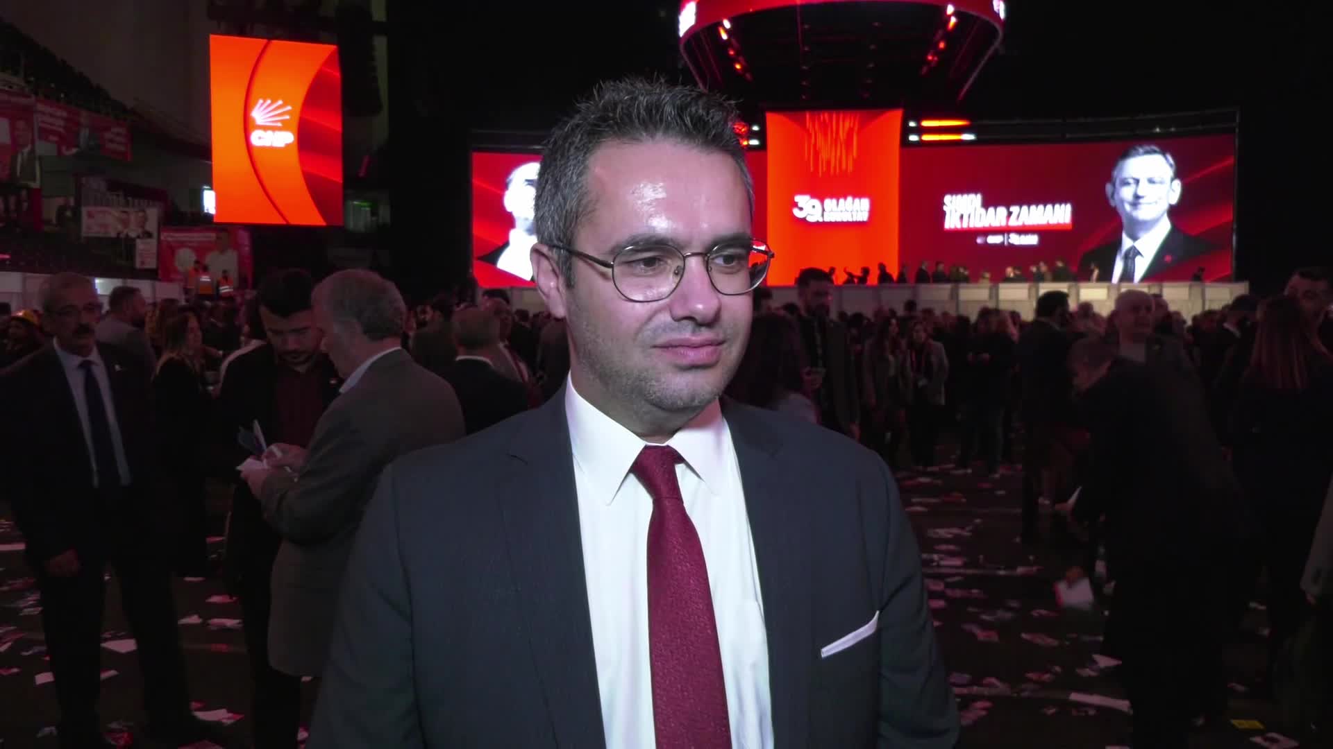 CHP'nin 39. Olağan Kurultayı... PM Adayı Volkan Memduh Gültekin: "Sonuç ne olursa olsun bu fırsatı değerlendirip elimizden geleni yapacağız"
