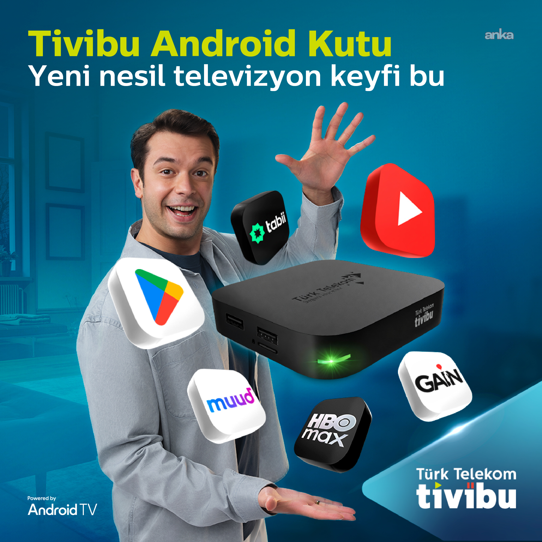 Tivibu’nun keyif üssü “Android TV Kutu” ile televizyon izleme deneyimi zenginleşiyor