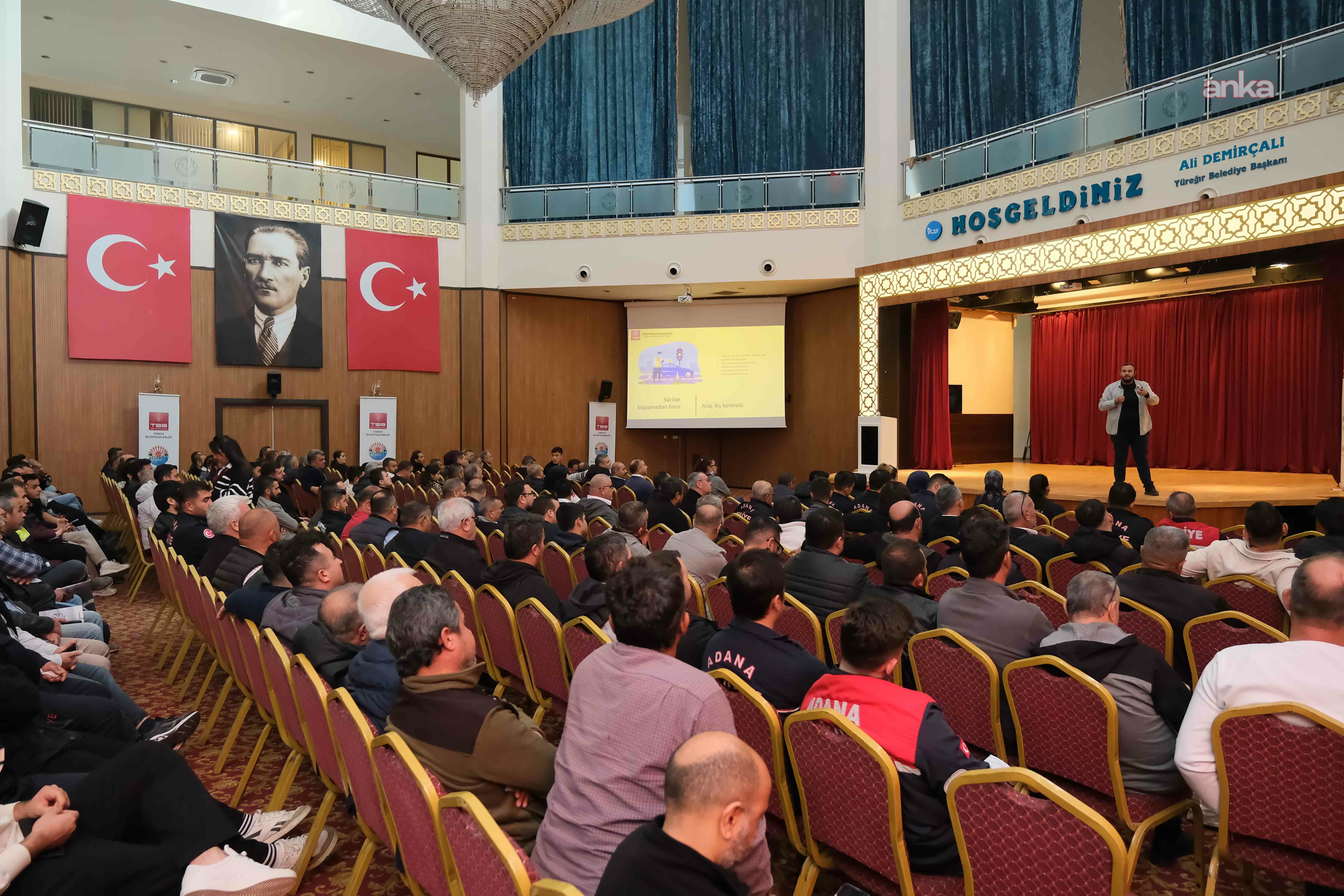 Adana Büyükşehir Belediyesi personeline "Güvenli Sürüş" eğitimi