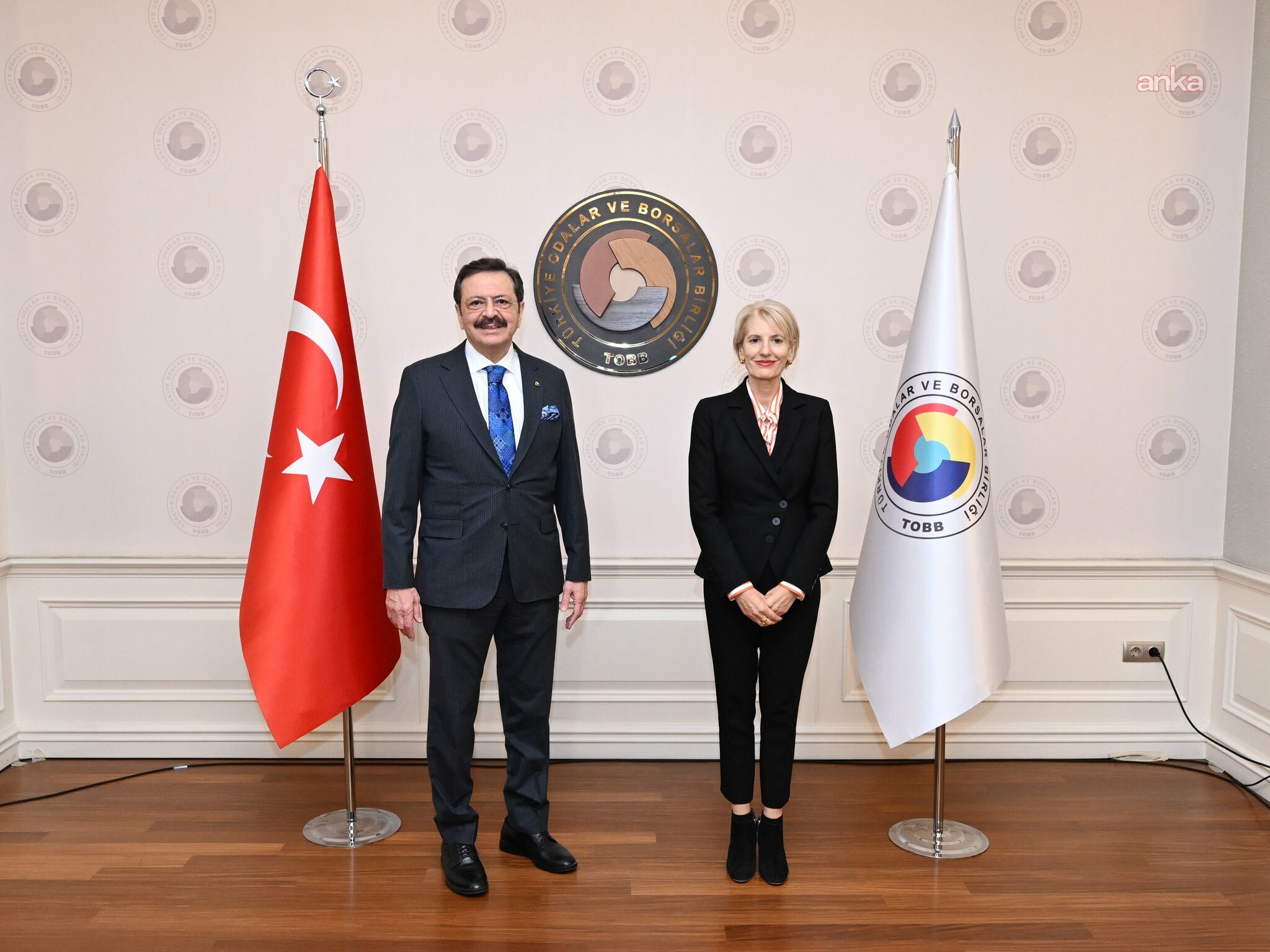 TOBB Başkanı Hisarcıklıoğlu, Birleşik Krallık Büyükelçisi Morris ile iki ülke arasındaki ticari ilişkileri görüştü
