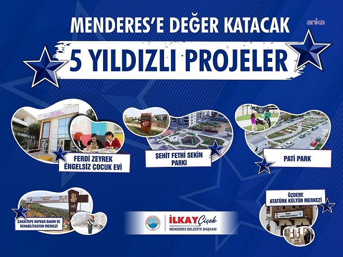 Menderes’te yarın 5 büyük projenin açılışı yapılacak