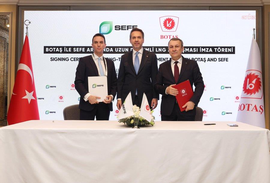 BOTAŞ ile Alman SEFE arasında 6 milyar metreküplük LNG anlaşması imzalandı