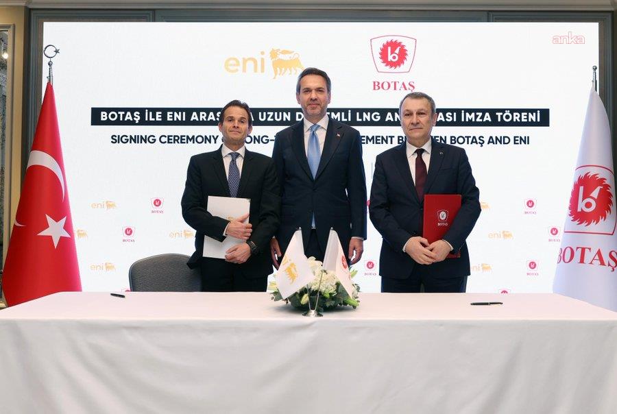 BOTAŞ ve İtalyan ENI arasında uzun vadeli LNG tedarik anlaşması imzalandı