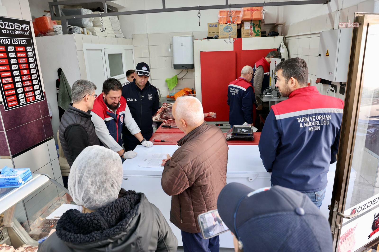 Çine Belediyesi ve İlçe Tarım Müdürlüğü ekiplerinden kasaplara sıkı denetim