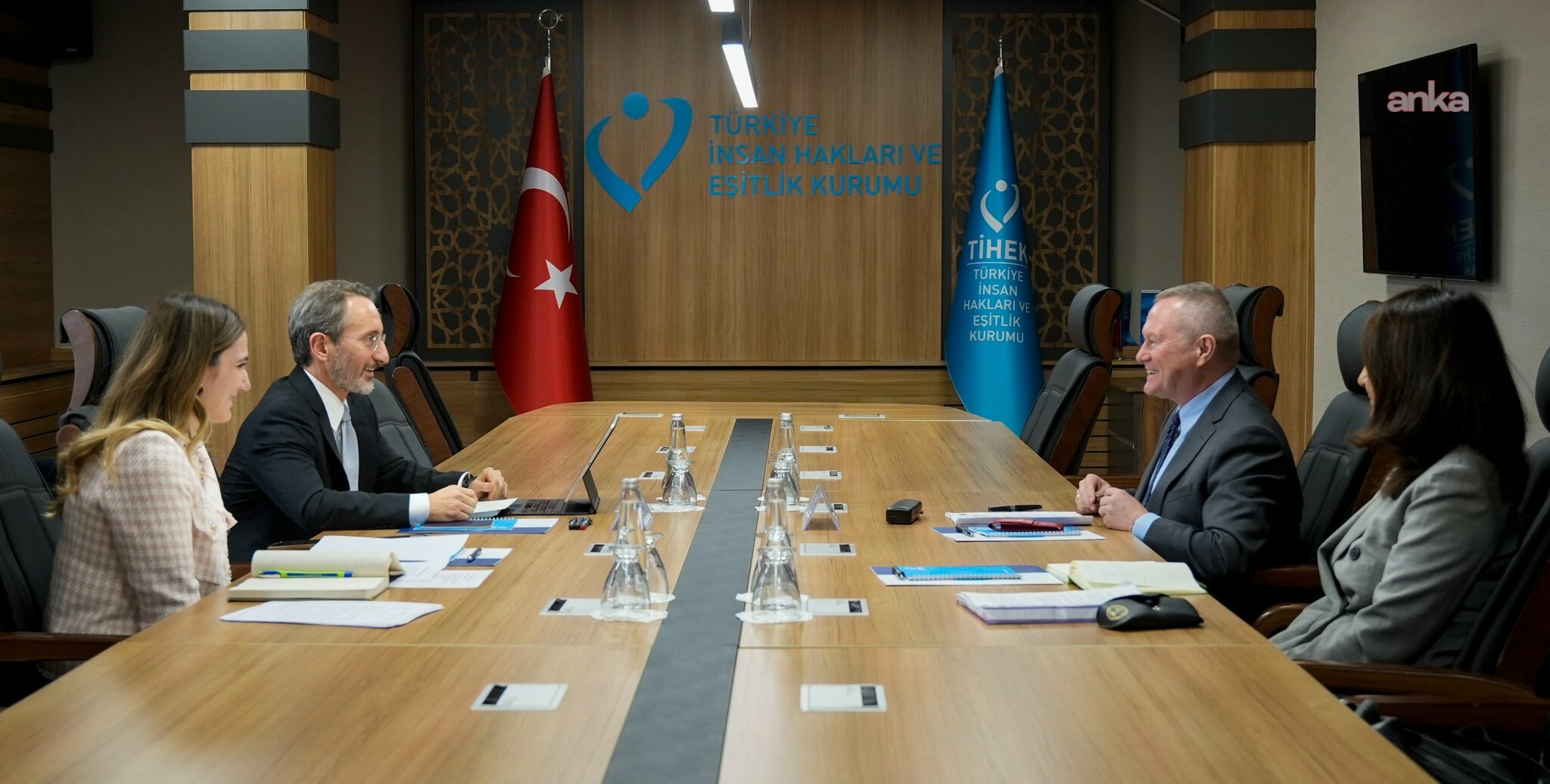 Fahrettin Altun, Avrupa Konseyi İnsan Hakları Komiseri ile bir araya geldi