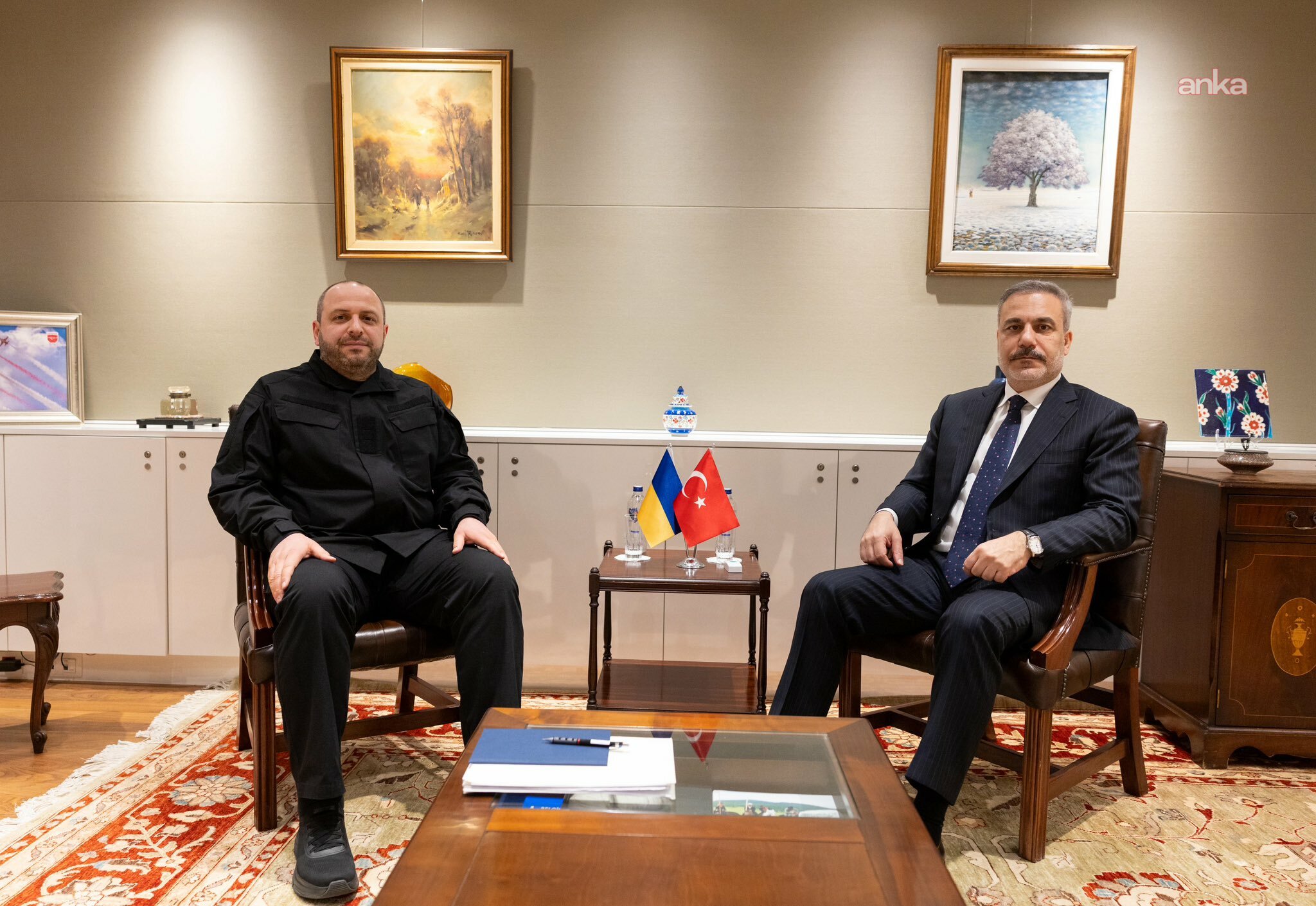 Dışişleri Bakanı Fidan, Ukrayna Milli Güvenlik ve Savunma Konseyi Sekreteri Umerov ile görüştü