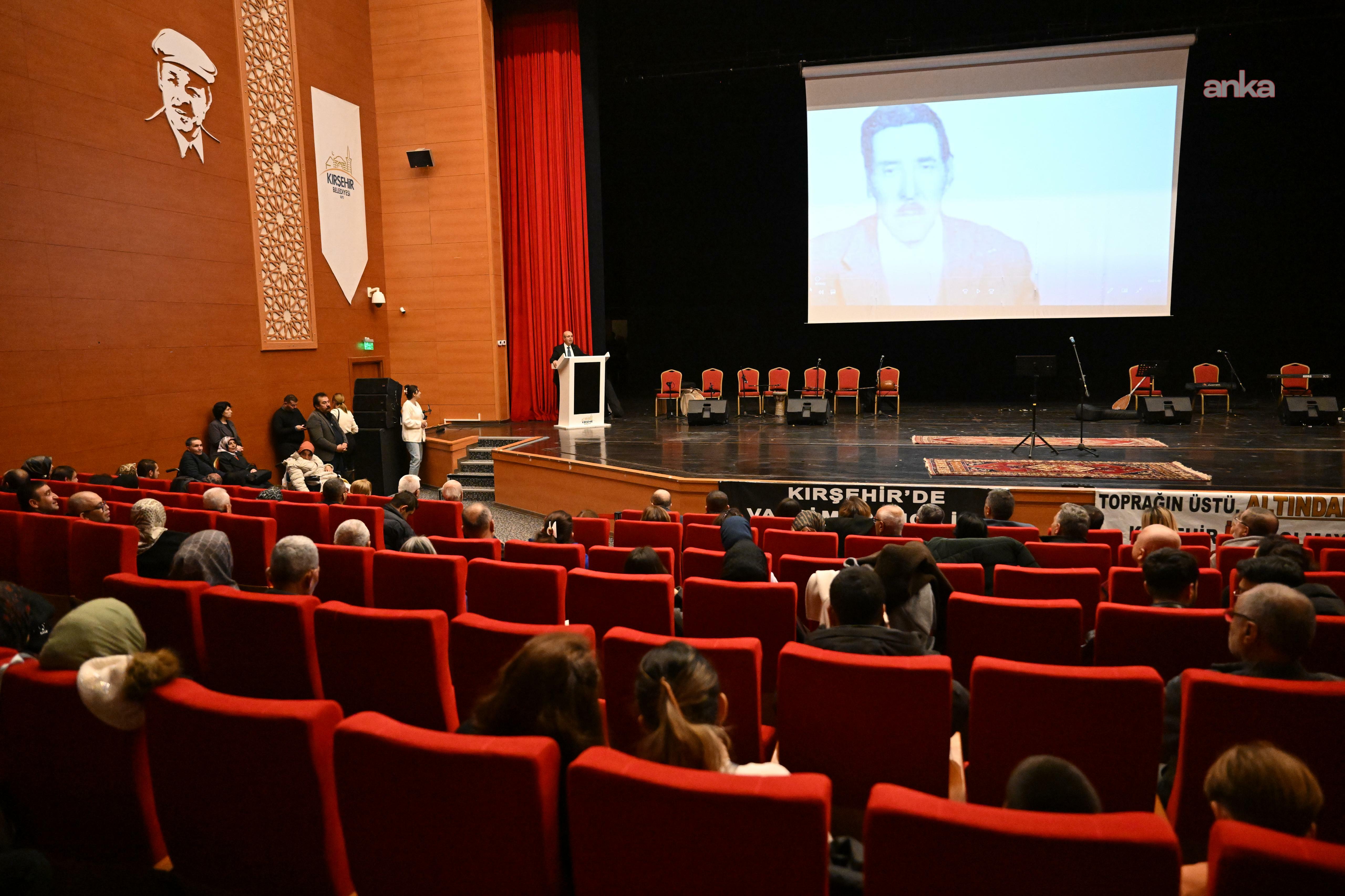 Kırşehir Belediye Başkanı Ekicioğlu, Muharrem Ertaş'ı anma programına katıldı