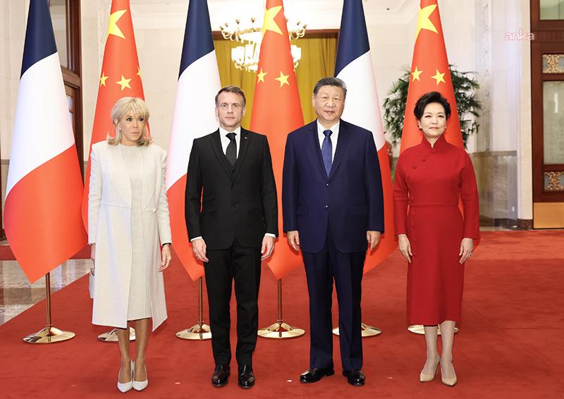 Çin Devlet Başkanı Xi ve Fransa Cumhurbaşkanı Macron, Pekin’de bir araya geldi... Çin, Filistin’e 100 milyon dolar yardım sağlayacak