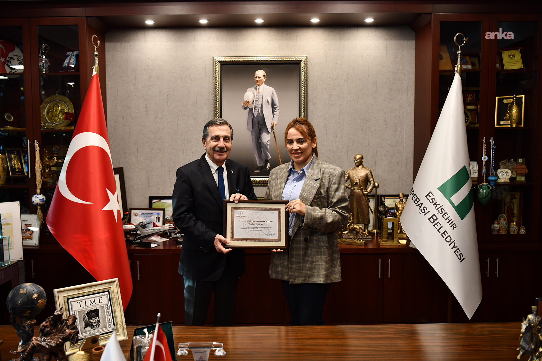 Tepebaşı Belediyesi’ne “Sağlığı Geliştiren Belediye” ünvanı verildi