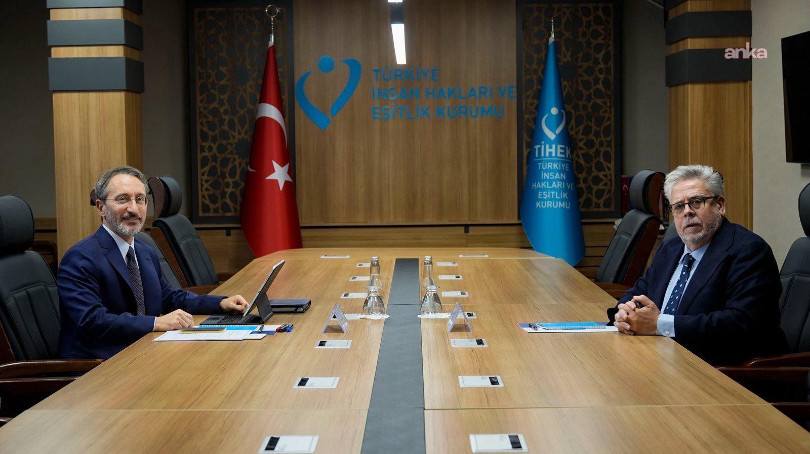 TİHEK Başkanı Altun, Avrupa Parlamentosu Türkiye Raportörü Amor ile görüştü