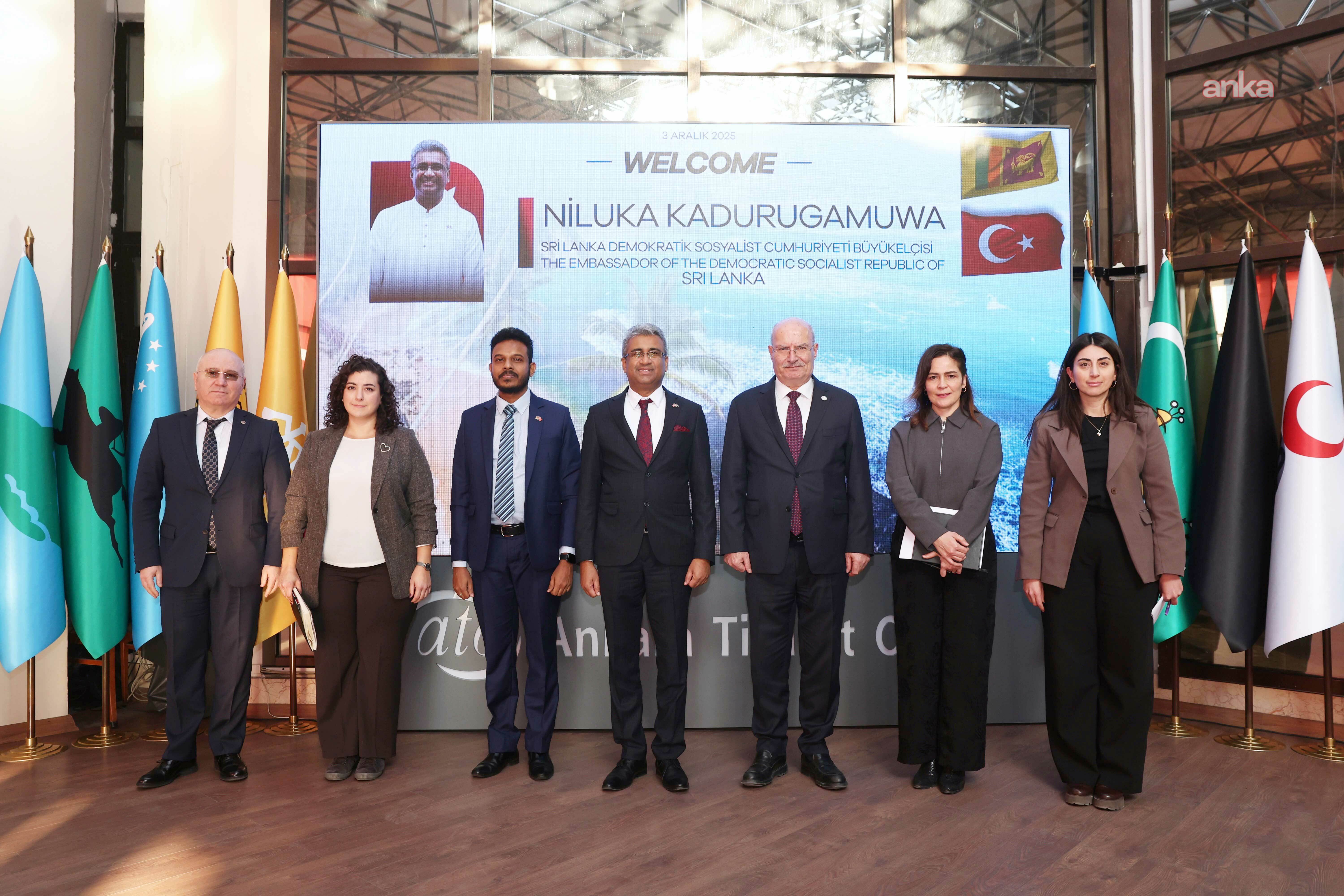Sri Lanka Büyükelçisi Nıluka Kadurugamuwa, ATO Başkanı Baran’ı ziyaret etti