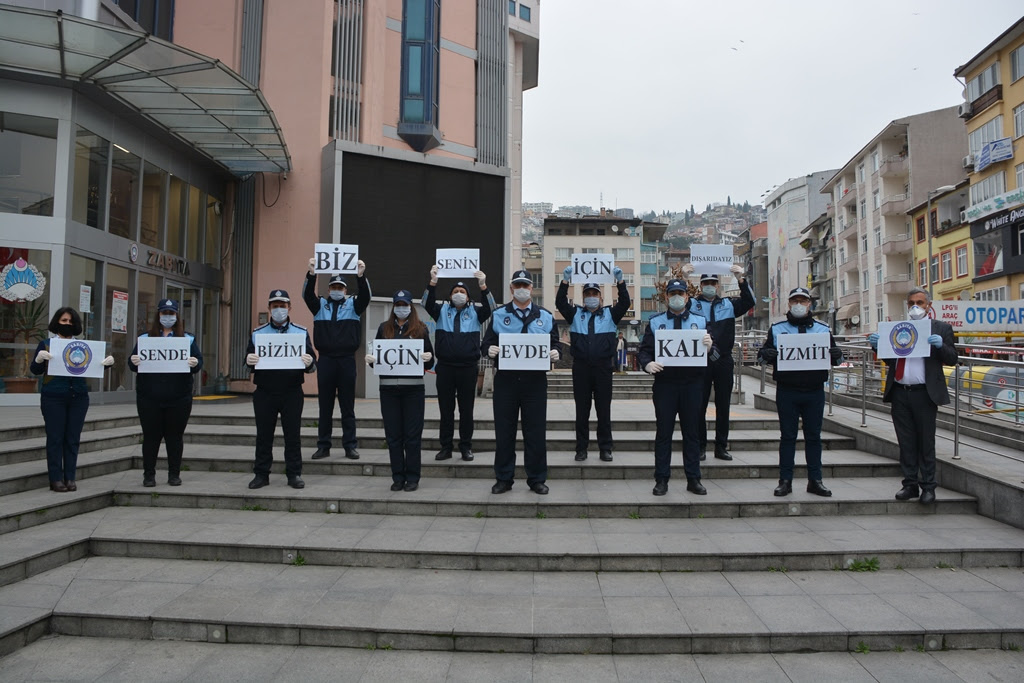 İZMİT ZABITASINDAN "EVDE KAL" ÇAĞRISI