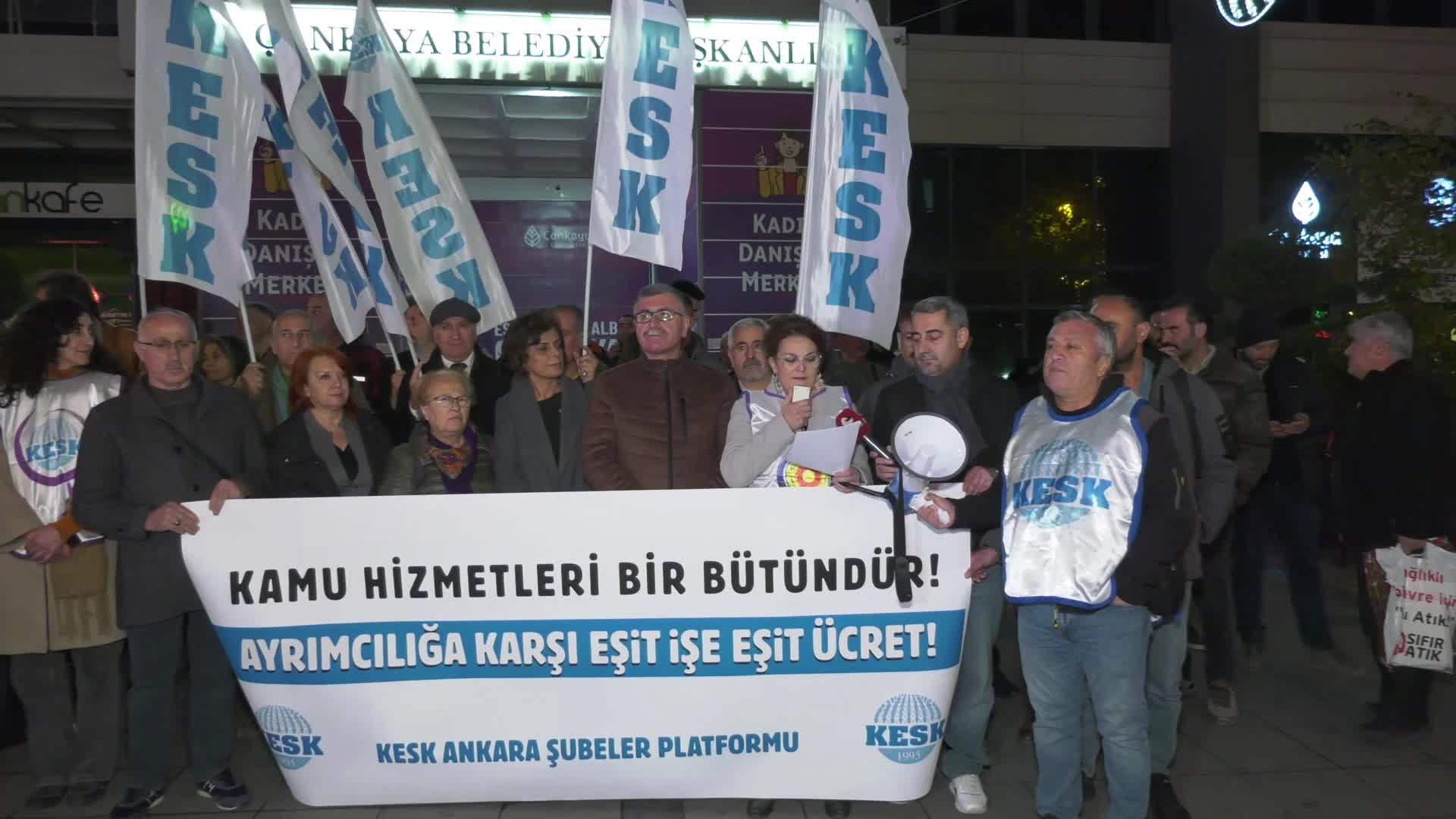 KESK'ten Ankara'da 'üst düzey bürokratlara seyyanen zam' tepkisi: "Şanslı azınlık ödüllendiriliyor, milyonlar cezalandırılıyor"