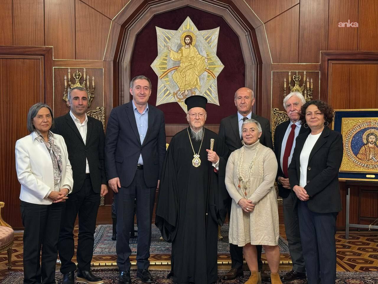 DEM Parti heyetinden Fener Rum Patriği Bartholomeos'a ziyaret