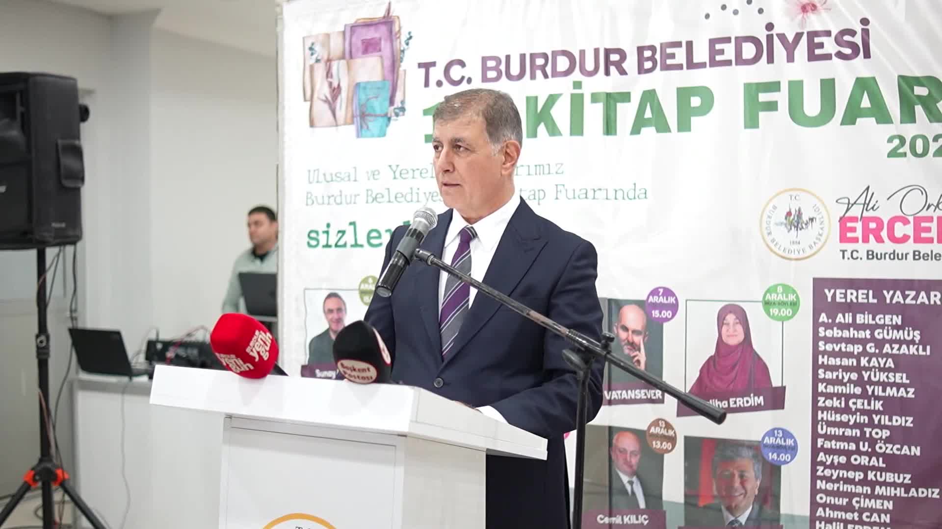 Cemil Tugay, 13. Burdur Kitap Fuarı’nın açılış törenine katıldı