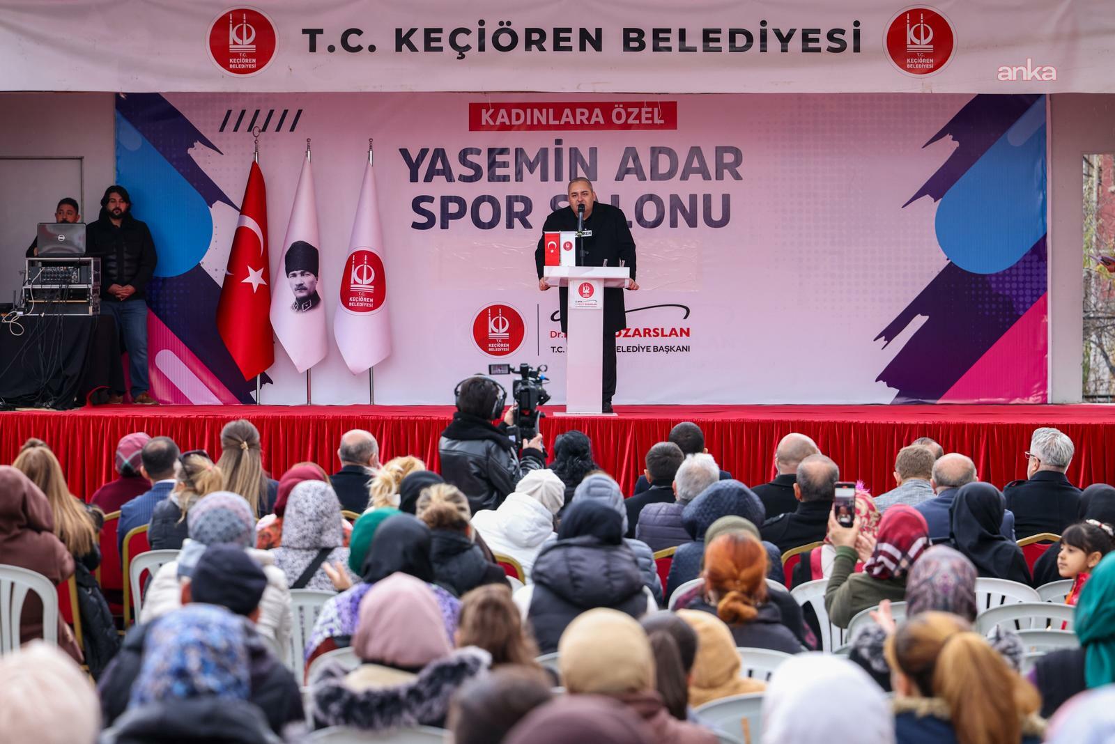 Yasemin Adar Spor Salonu, Keçiören'de hizmete açıldı