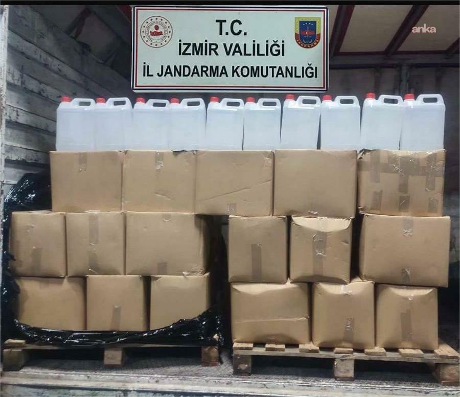 İzmir'de sahte içki operasyonu: 860 litre etil alkol ele geçirildi