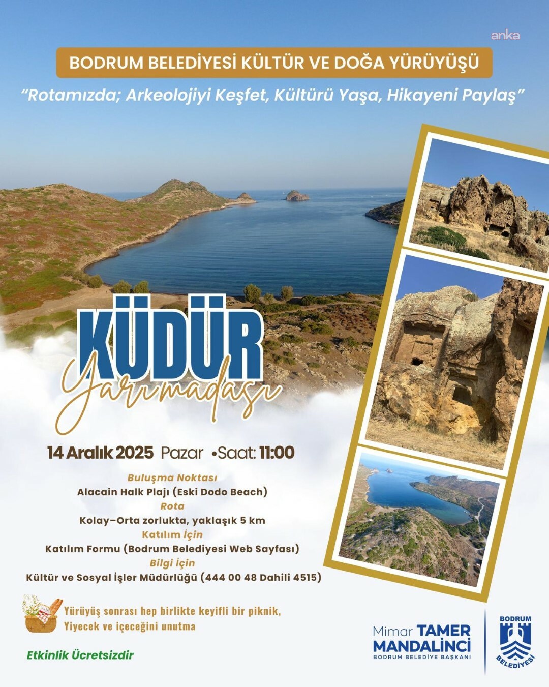 Bodrum'da kültür ve doğa yürüyüşleri devam ediyor