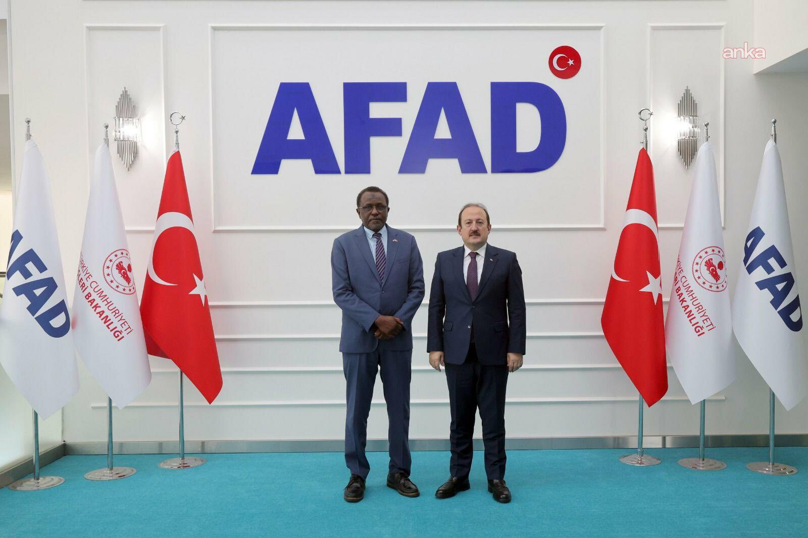 AFAD Başkanı Pehlivan, Sudan Ankara Büyükelçisi Eltayeb ile devam eden insani yardımları görüştü