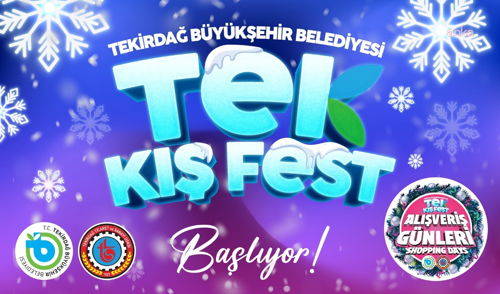 Tekirdağ'da ilk kez düzenlenecek "2025 TEK Kış Fest" başlıyor