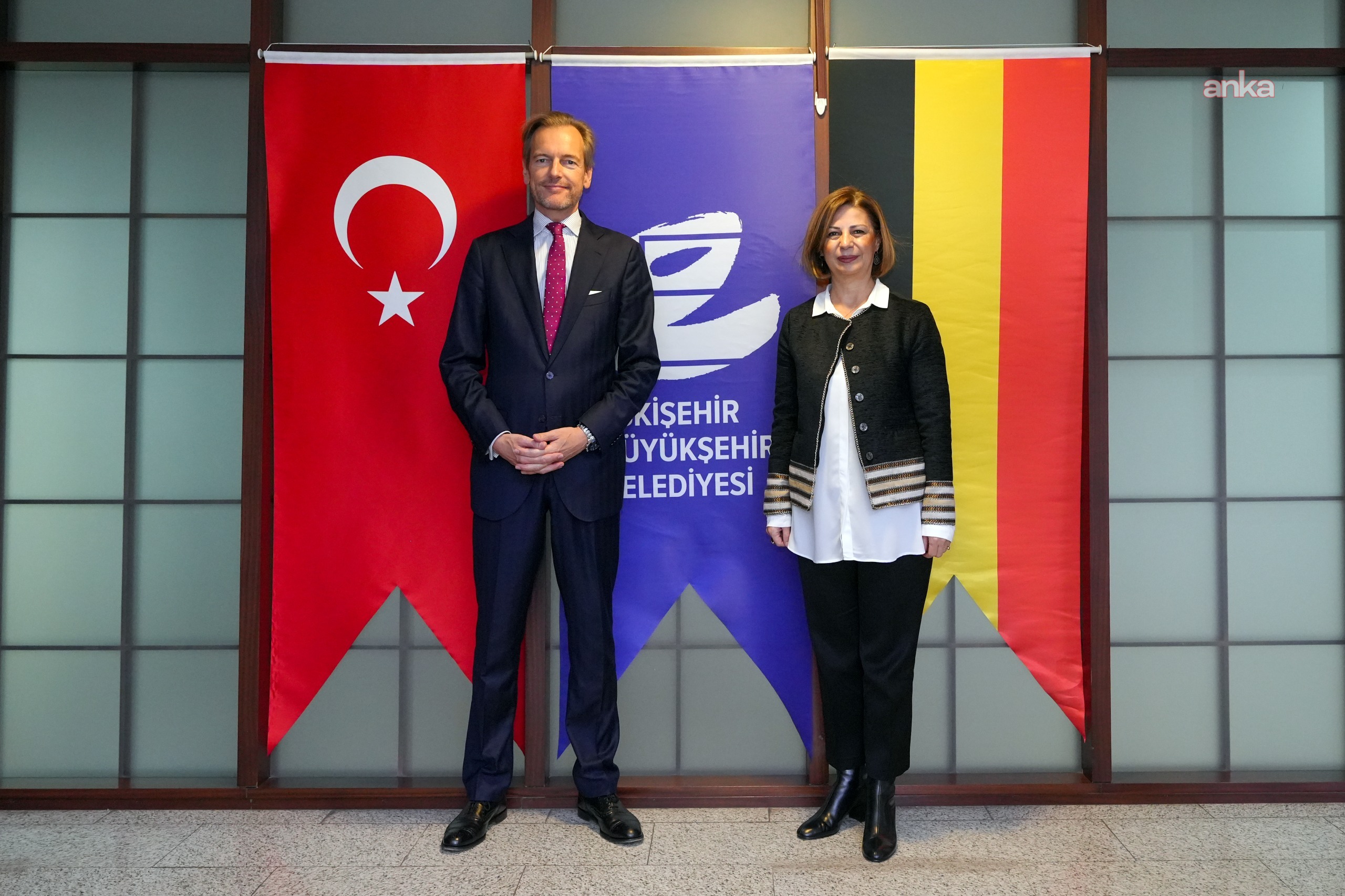 Eskişehir Büyükşehir Belediye Başkanı Ünlüce, Belçika’nın Türkiye Büyükelçisi Hendrik van de Velde’yi ağırladı