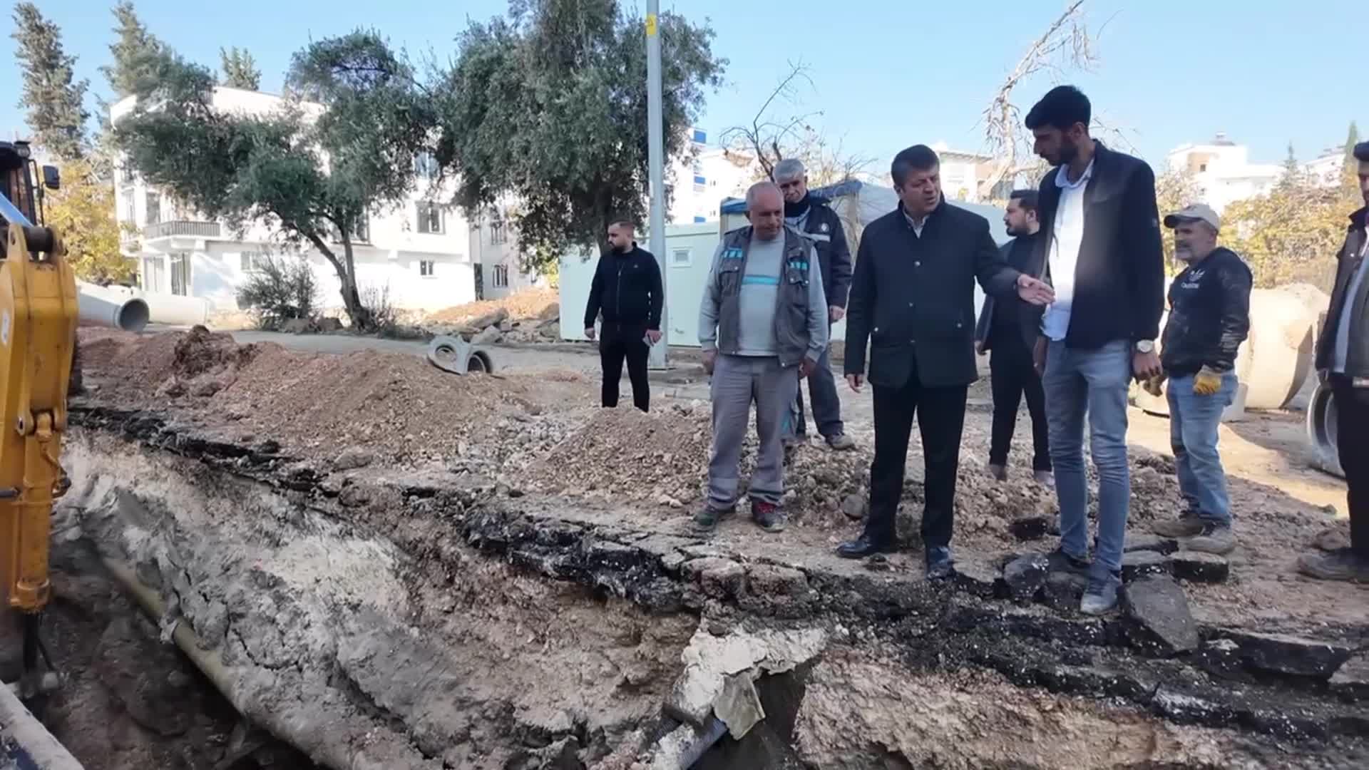 Adıyaman Belediyesi, Arzum Kent Caddesi’nin altyapısını yeniliyor