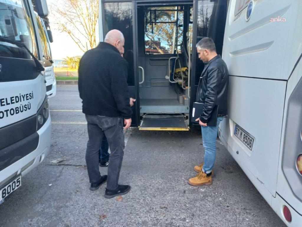 Karadeniz Ereğli Belediyesi'nden halk otobüslerinde engelli rampası denetimi