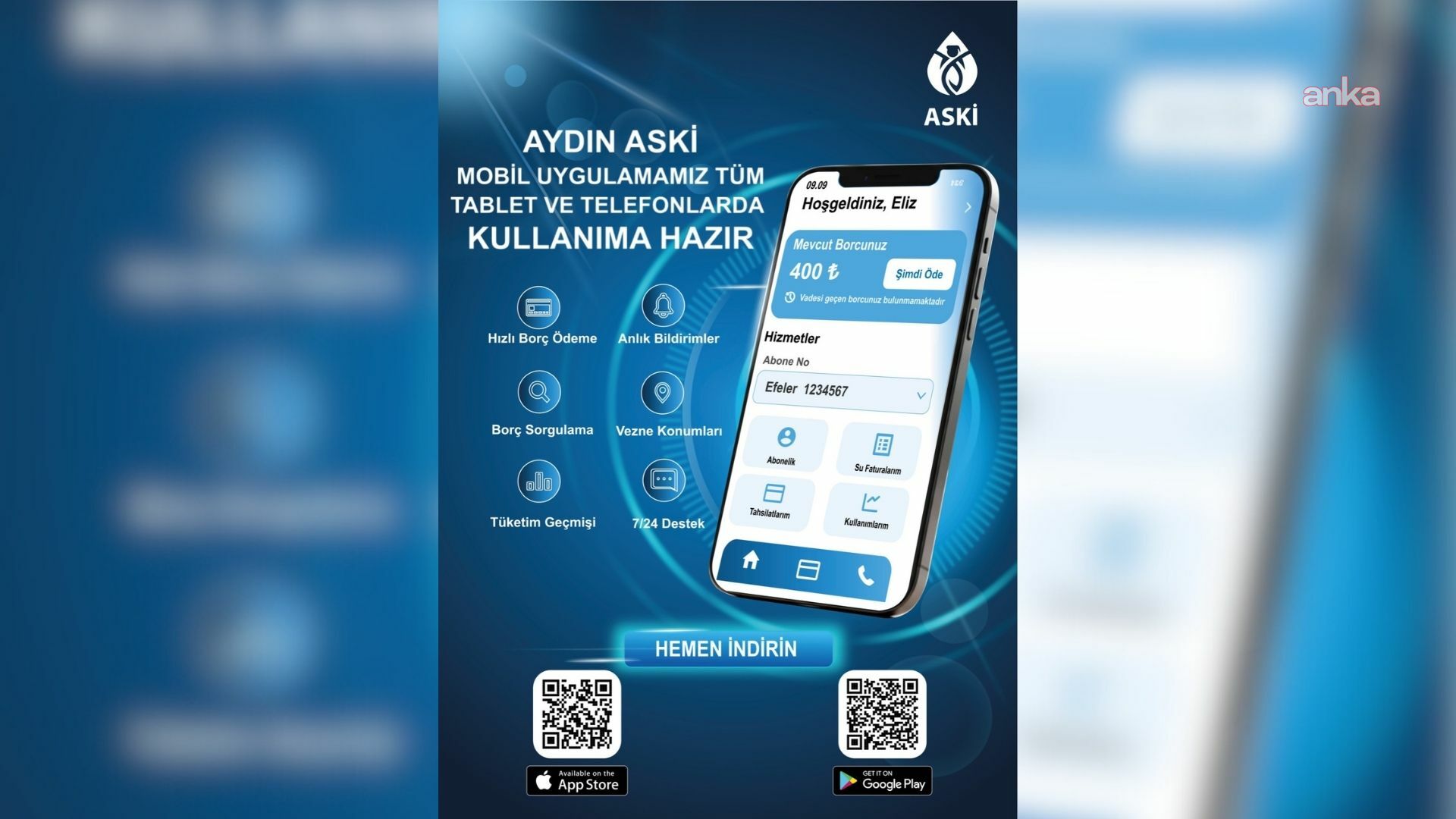 ASKİ mobil uygulaması, Aydınlıların kullanımına sunuldu