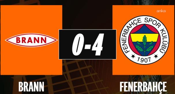 Fenerbahçe, UEFA Avrupa Ligi'nde Brann'ı 4-0 mağlup etti.