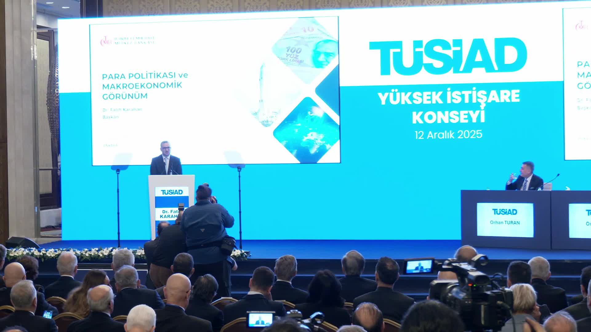 TÜSİAD Yüksek İstişare Konseyi toplantısı.. Fatih Karahan: Orta vadeli görünüm bize dezenflasyonun sürdüğünü ve süreceğini gösteriyor
