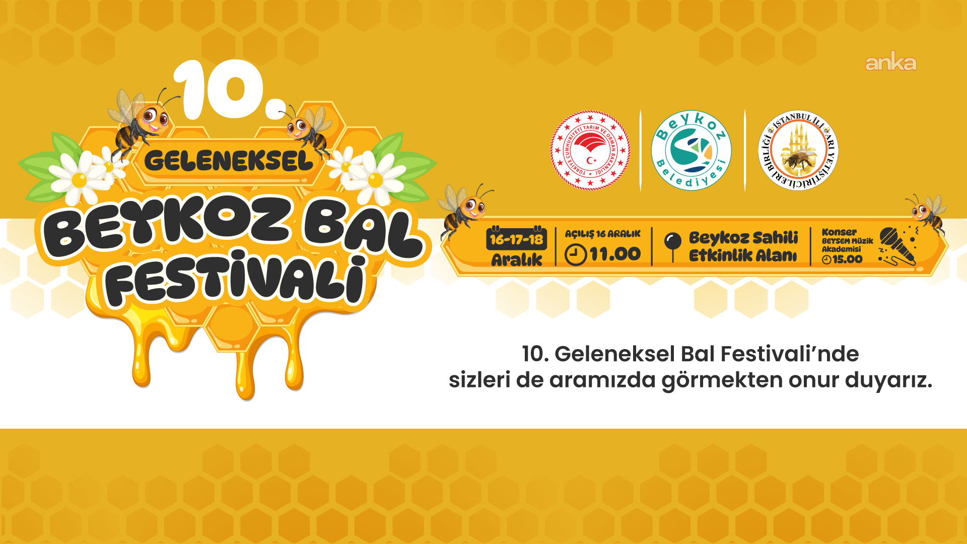10'uncu Uluslararası Beykoz Bal Festivali başlıyor
