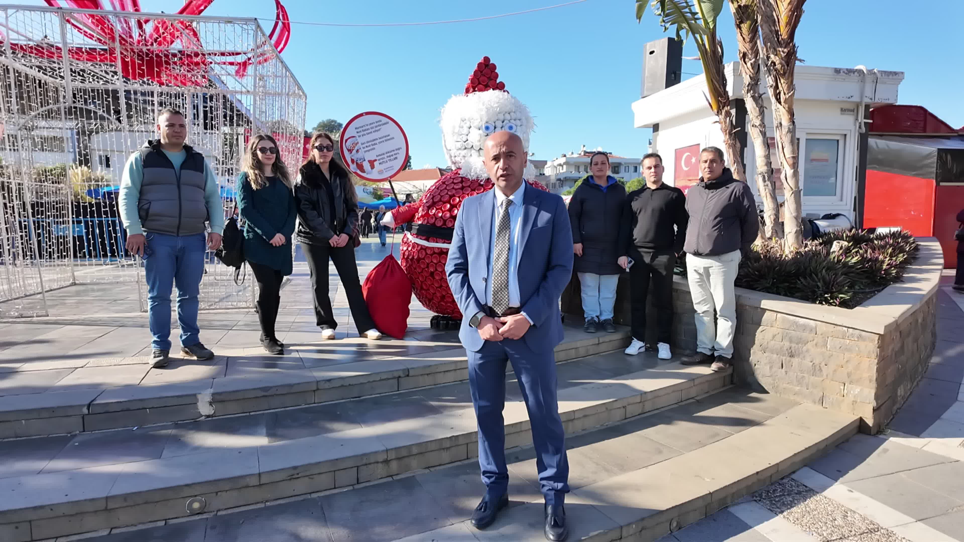 "Marmaris’te yeni yıl coşkusu, geri dönüşümle buluştu