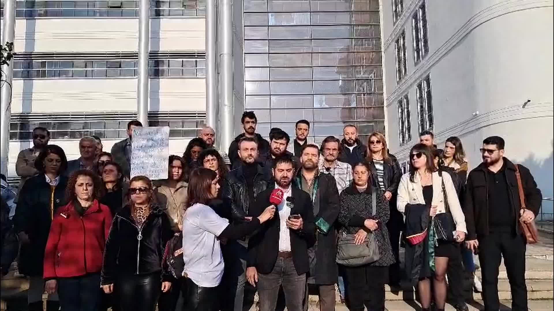 Hatay Adliyesi önünde 11. Yargı Paketi tepkisi: Deprem suçluları affedilemez