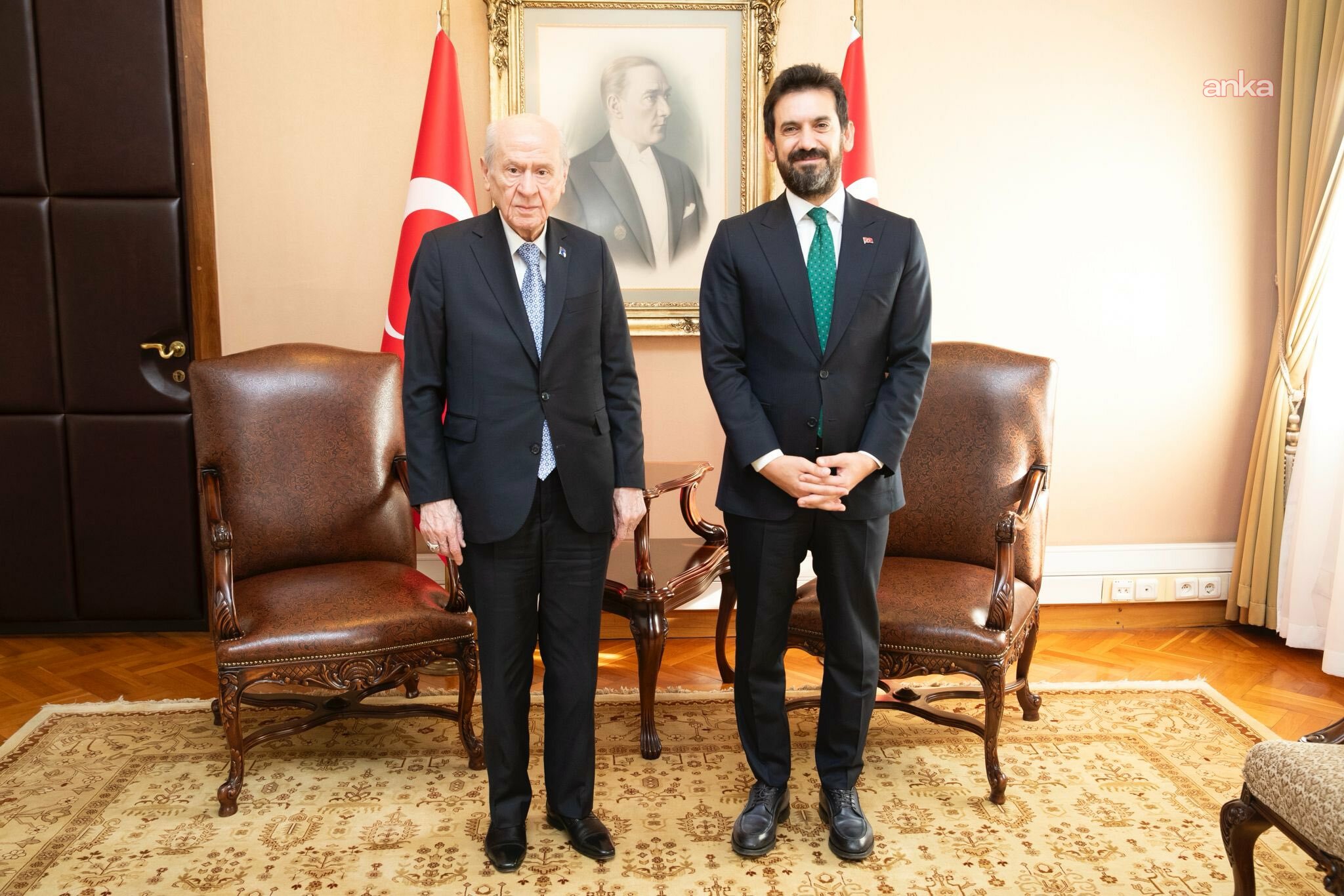 Kültür ve Turizm Bakan Yardımcısı Mumcu'dan Devlet Bahçeli'ye ziyaret