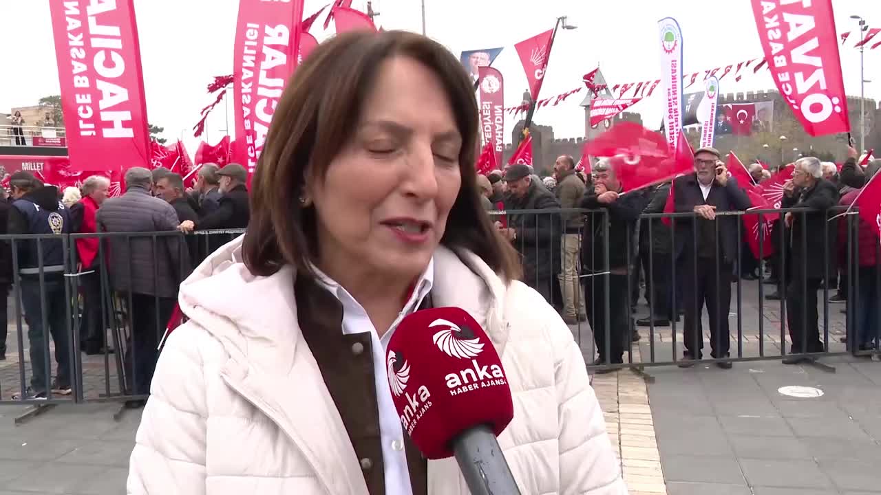 CHP'nin "Millet İradesine Sahip Çıkıyor" mitingi... Aliye Timisi Ersever: "Yargılamaların canlı olarak TRT'de yayınlanmasını istiyoruz"