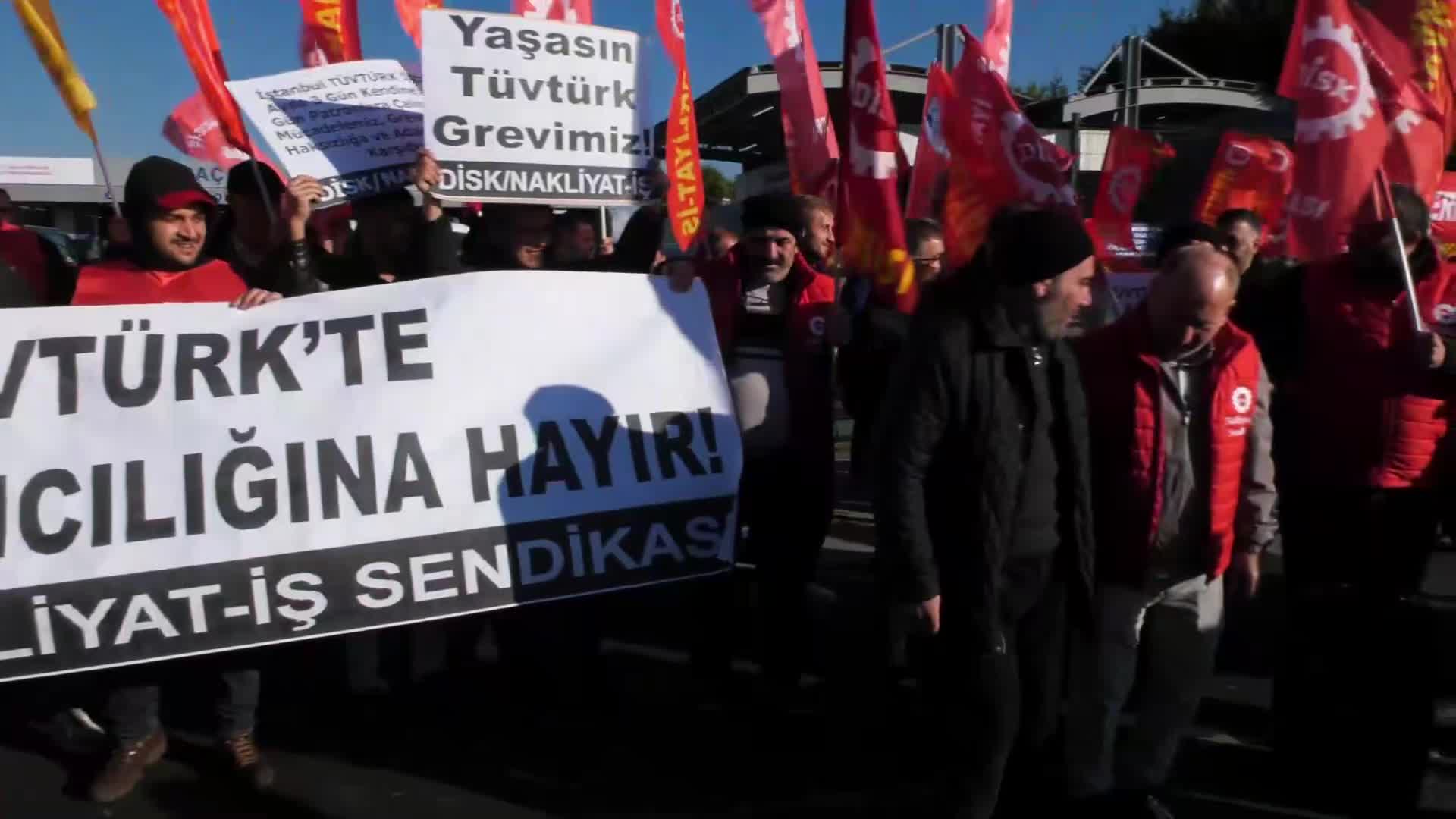 DİSK Nakliyat-İş, TÜVTÜRK Araç Muayene İstasyonları'nda grev başlattı