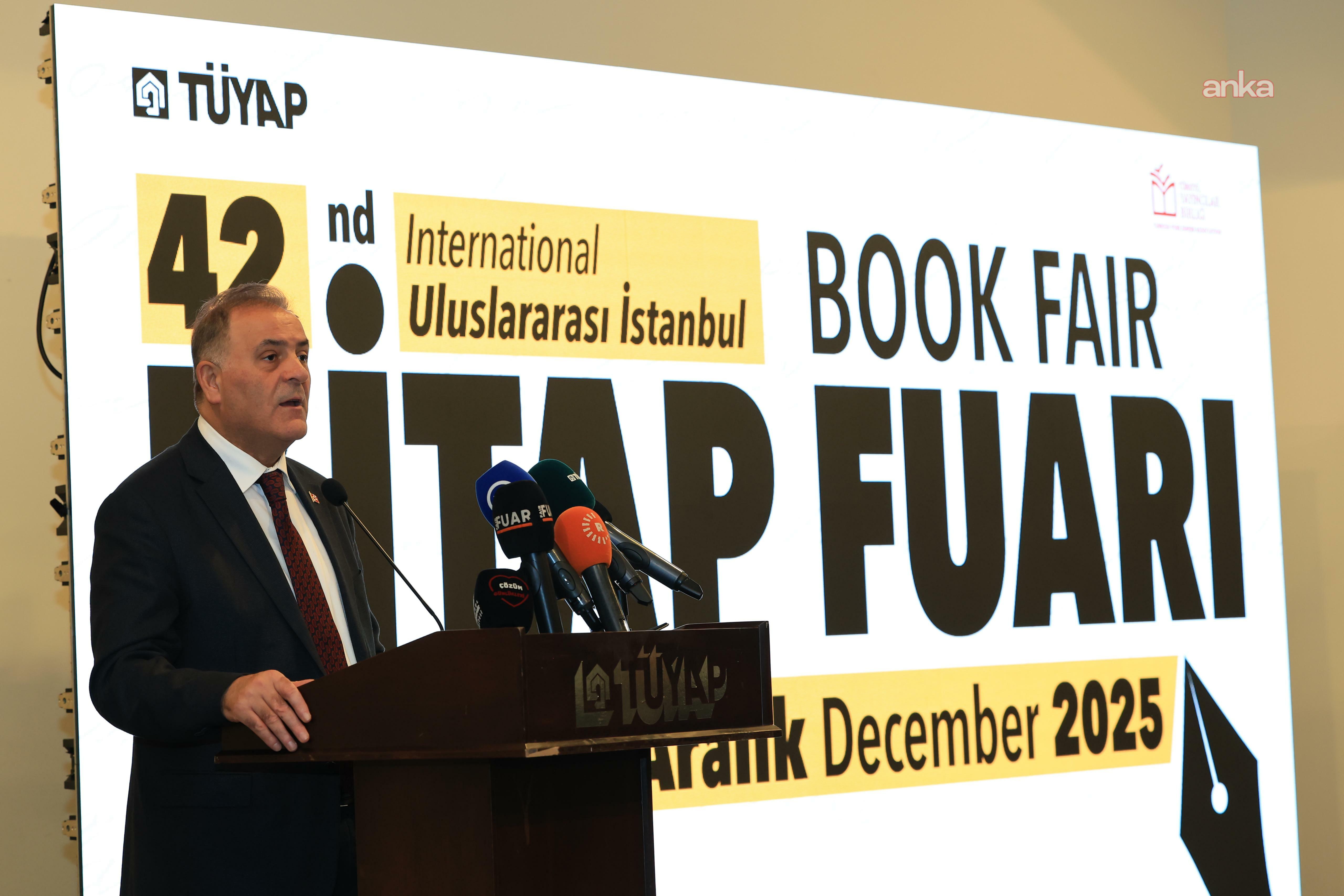 42. Uluslararası İstanbul Kitap Fuarı’nın açılış töreninde konuşan İBB Başkanvekili Nuri Aslan: İstanbul’u kitabın başkenti yapacağız