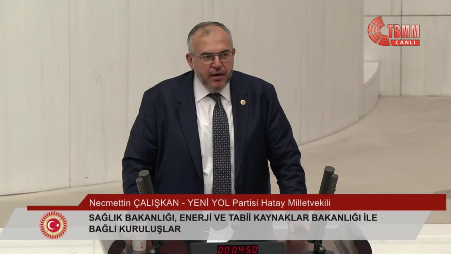 2026 bütçesi TBMM Genel Kurulu'nda... Necmettin Çalışkan: İktidar sürekli gaz çıkarıyor ama ne hikmetse bu gaz çıkarma işi seçim dönemlerine geliyor