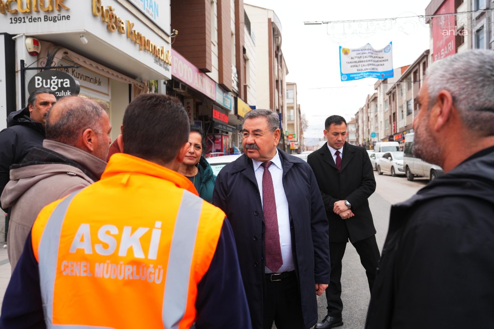 Gölbaşı'nda Cemal Gürsel Caddesi’nin altyapısı yenileniyor