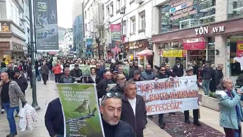 Ordu'da Yaşam Savunucuları Yeşil Alan İçin 5'inci Kez  Yürüyüş Düzenlendi