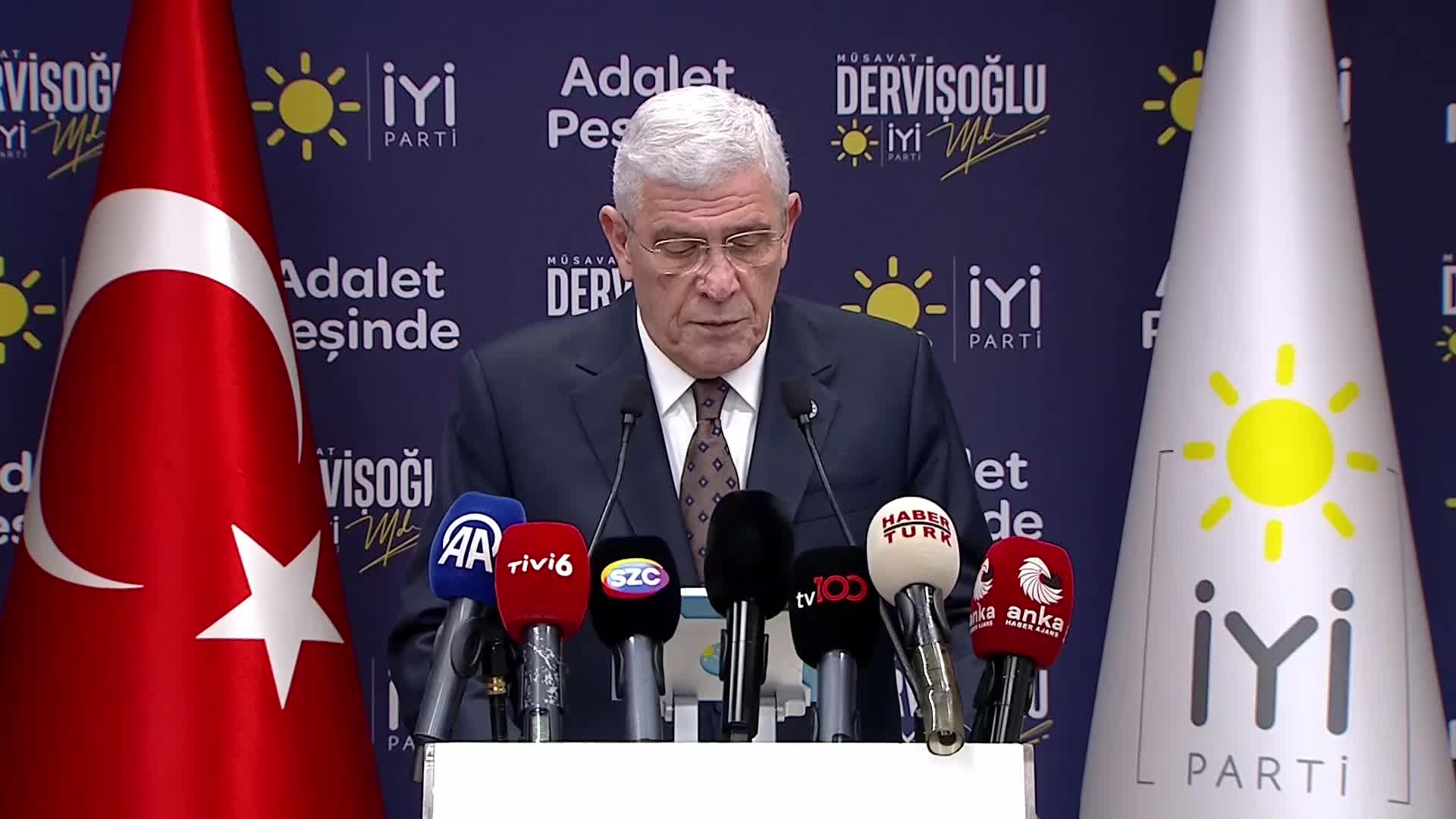 İYİ Parti Genel Başkanı Dervişoğlu: "Türkiye’yi yönetenler örgütü teslim almaları gerekirken, teslim olmayı seçmiştir"