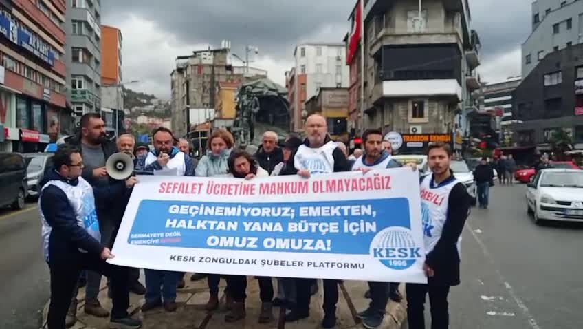 KESK Zonguldak Şubeler Platformu: Bu bütçe halkın değil, sermayenin bütçesi