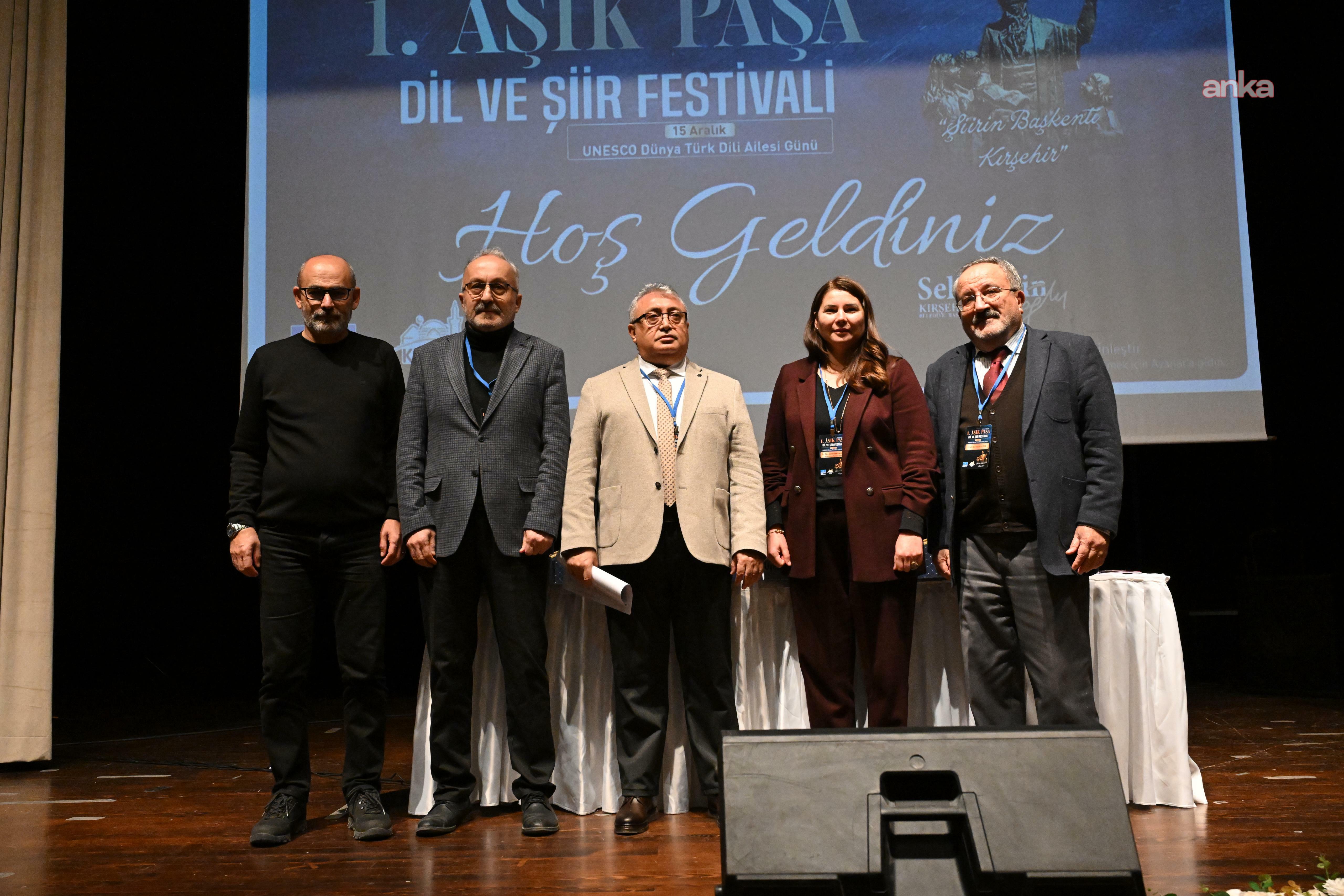 Kırşehir Belediyesi'nin düzenlediği 1. Âşık Paşa Dil ve Şiir Festivali sona erdi