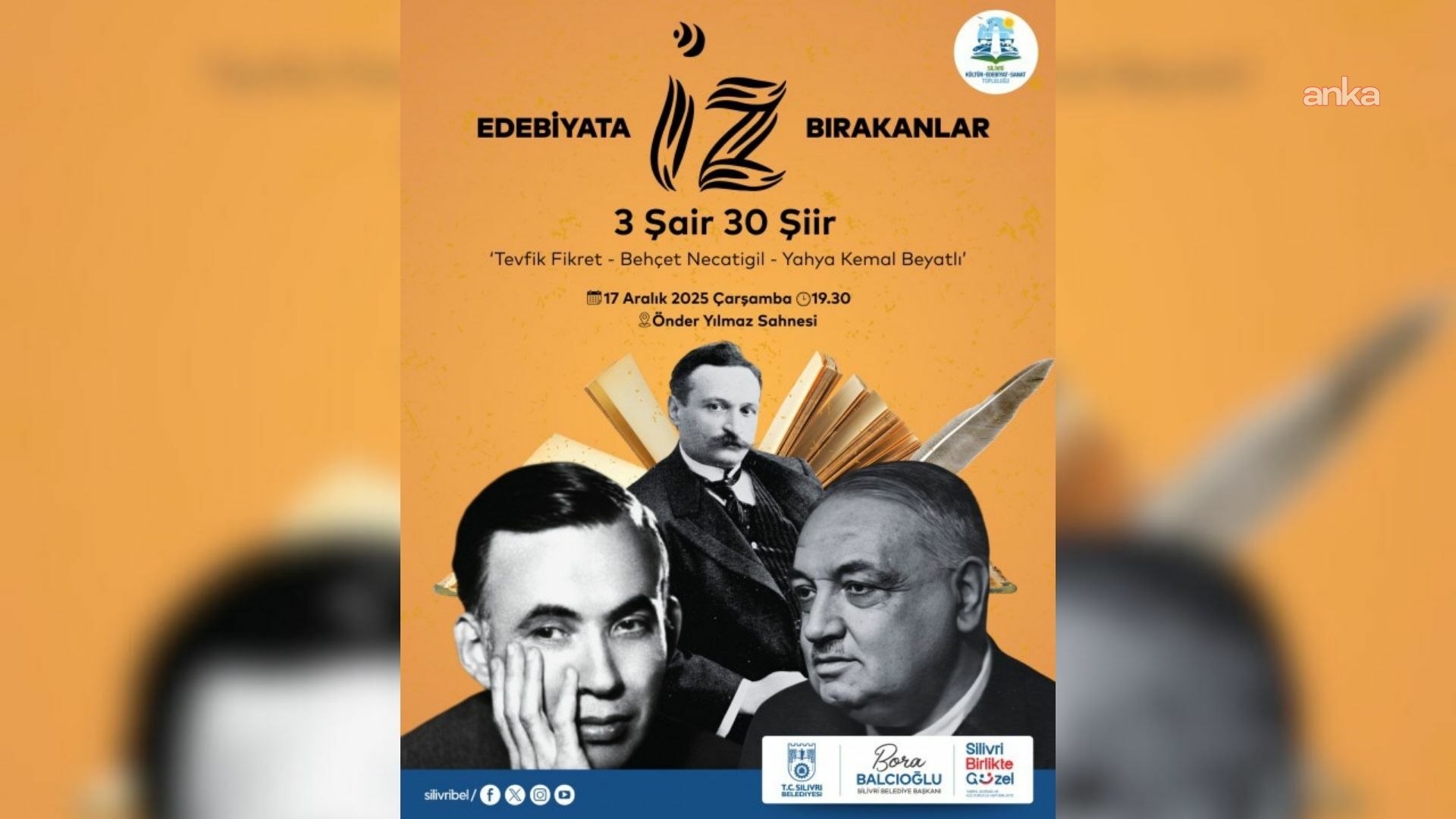 Edebiyat ve müzik tutkunları, Silivri’de bir araya gelecek