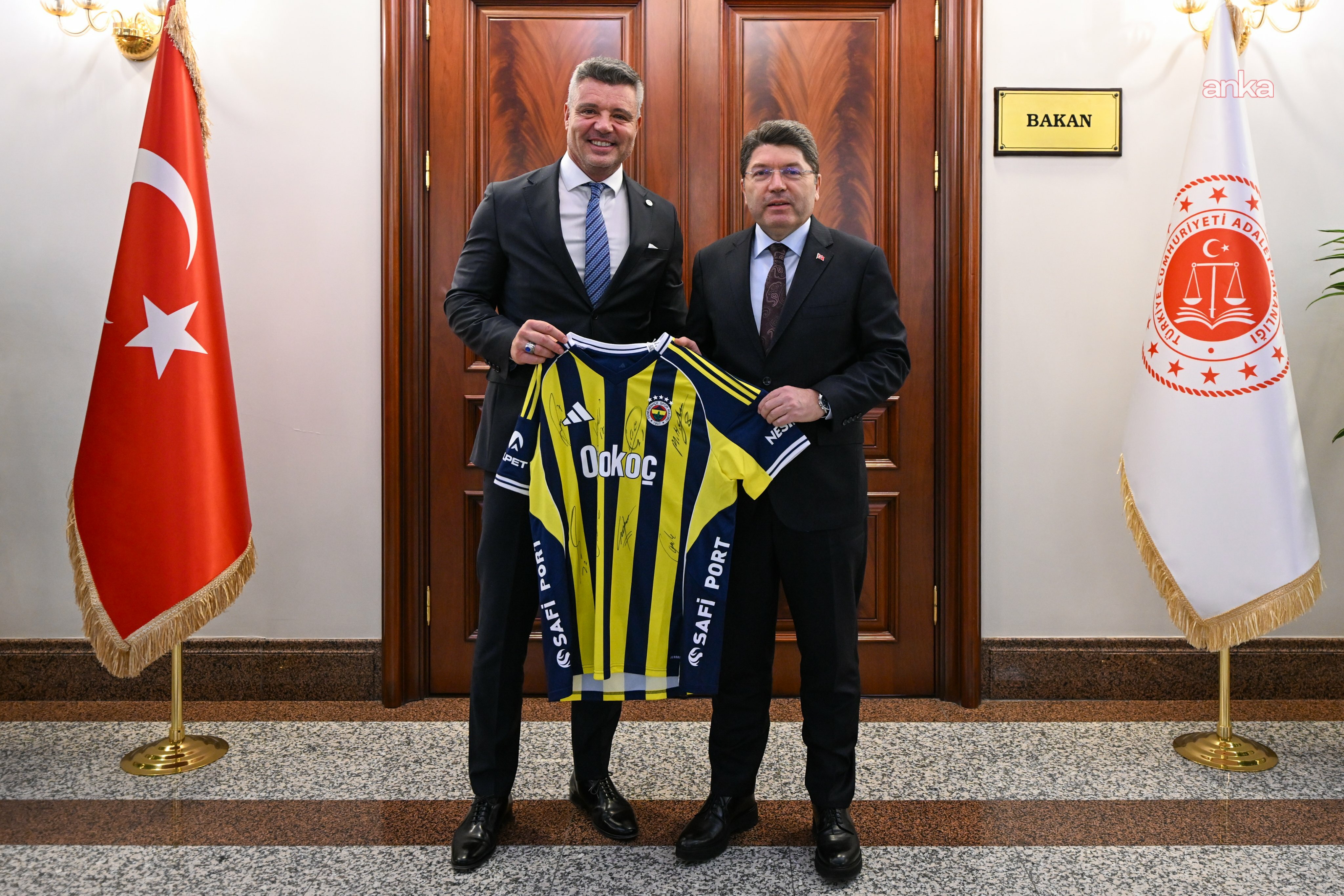 Fenerbahçe Başkanı Saran'dan Adalet Bakanı Tunç'a ziyaret