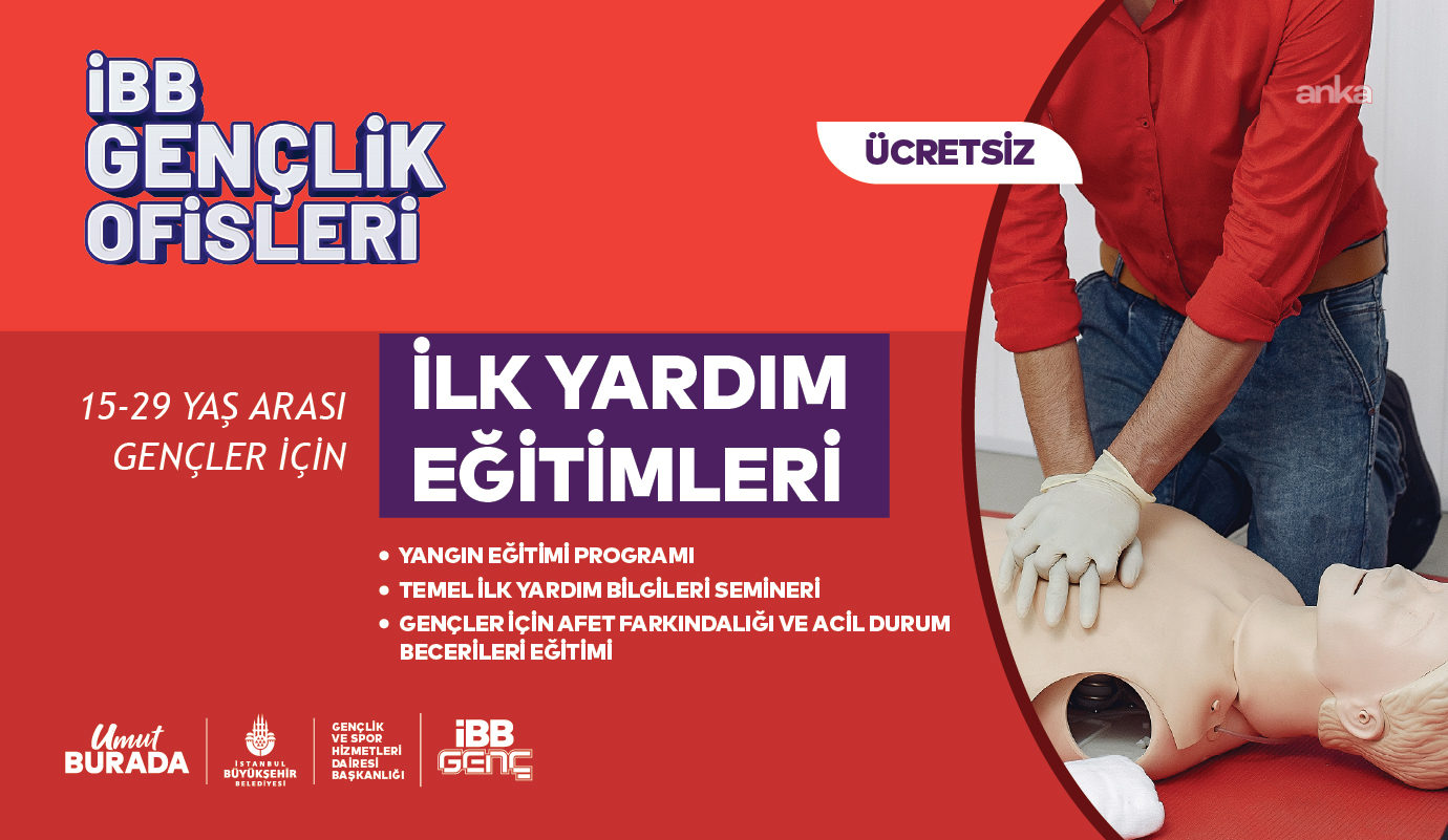Hayat kurtaracak eğitimler İBB Gençlik Ofislerinde başlıyor