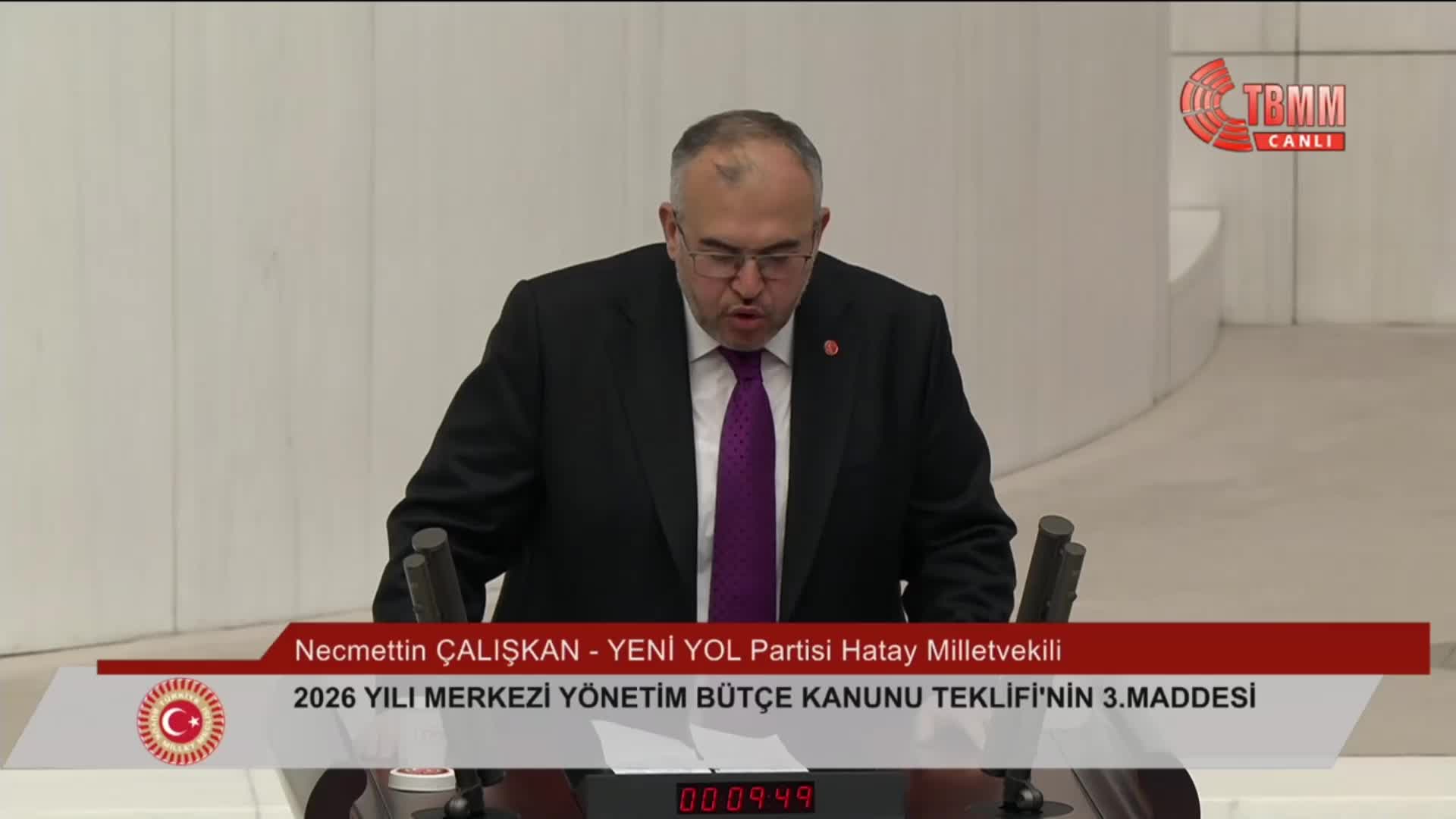 2026 bütçesi TBMM Genel Kurulu'nda... Ensar Aytekin: "Bu düzen, harami düzenidir. Ali Baba ve Kırk Haramileri gitti, Şimşek efendi ve bürokratları geldi"