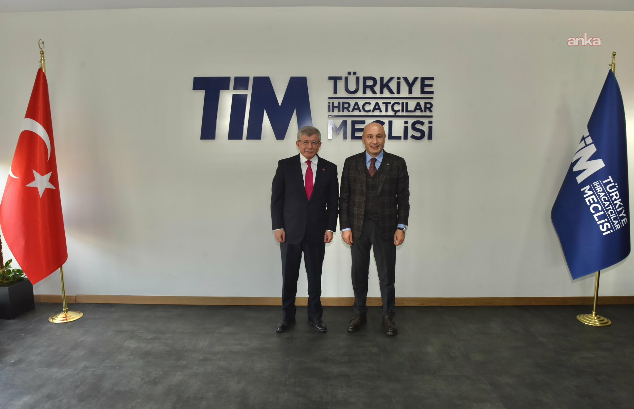 Ahmet Davutoğlu'ndan TİM Başkanı Mustafa Gültepe'ye ziyaret