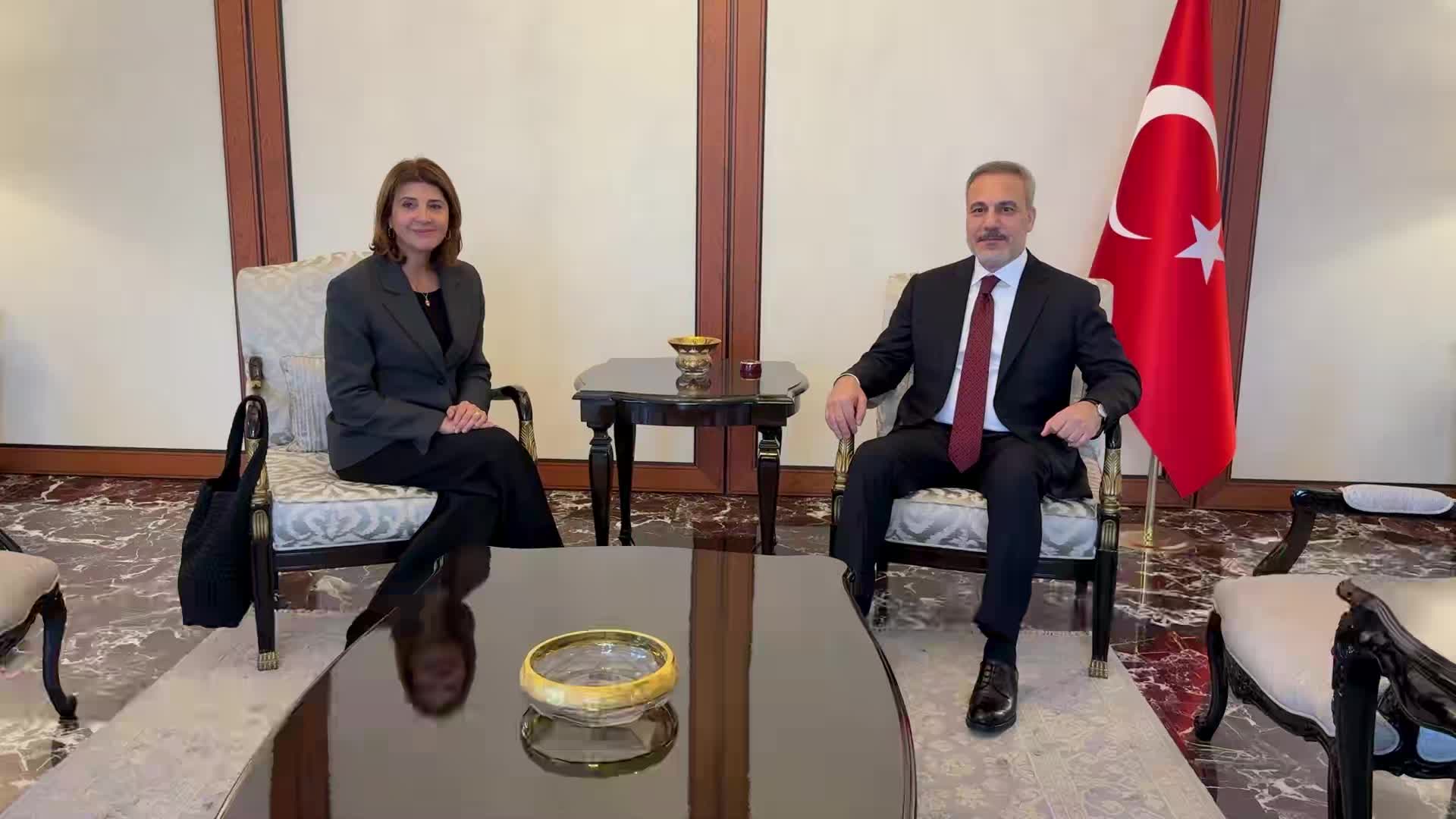 Dışişleri Bakanı Fidan, BM Genel Sekreteri'nin Kıbrıs Şahsi Temsilcisi Holguin'i kabul etti