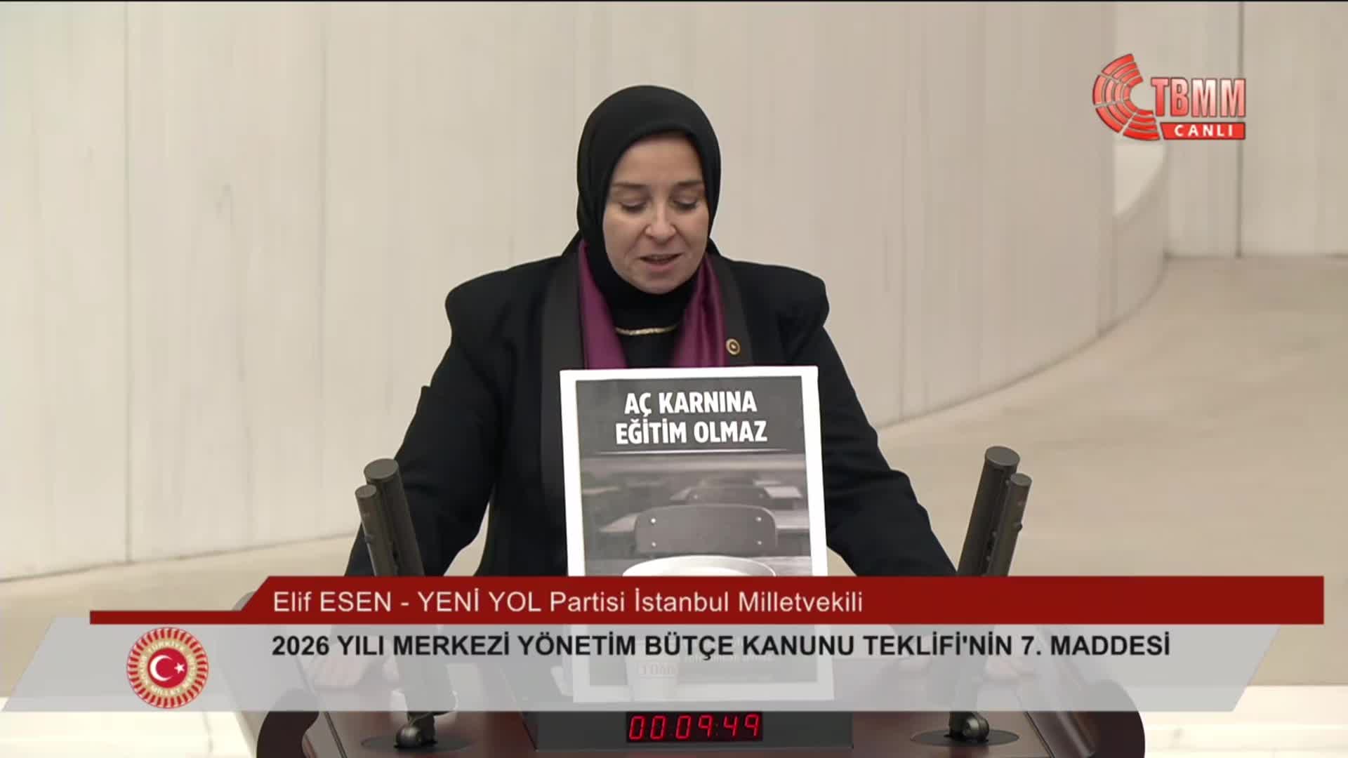 2026 bütçesi TBMM Genel Kurulu’nda… CHP'li Torun: “Çocuklarımızı uyuşturucu bataklığından kurtaramadınız"